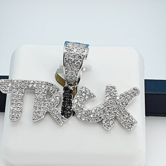 "925 Sterling Silver Cubic Zirconia TRICK Pendant, UU1P6A6008 - Picture 7 of 8